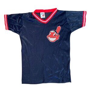 Cleveland Guardians (Indians) Vintage Mesh Jersey Youth Medium